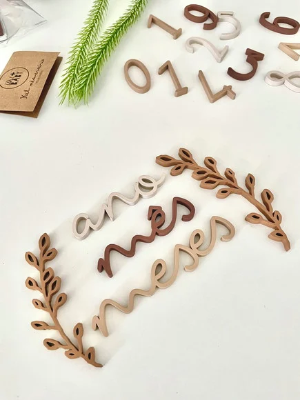 Kit Mesversário - Modelo Raminhos - Chocolate - foto 1