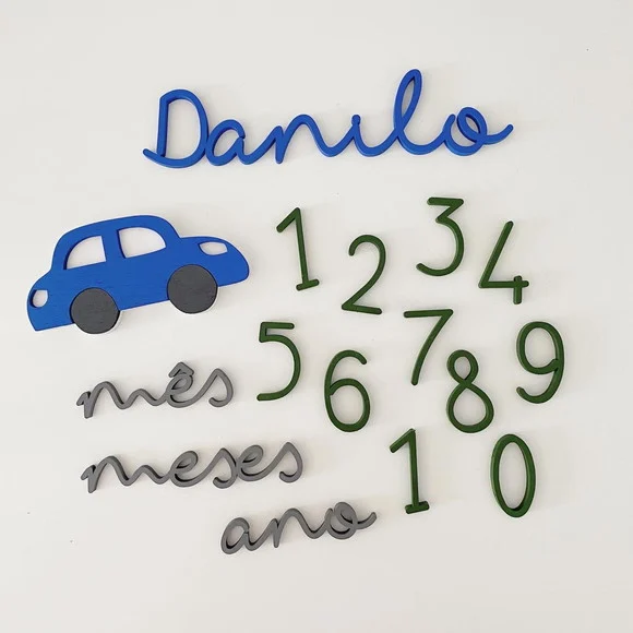 Novo - Kit Mesversário - Modelo Carrinho Azul - Menino - foto 1