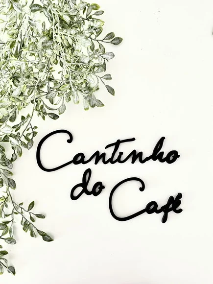 Cantinho do Café - Decoração para Ambientes - Letreiro