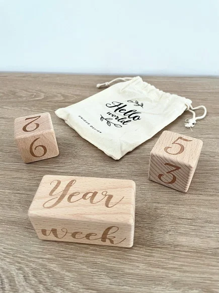 Kit Mesversário - Cubos - Cenário para Foto do Seu Bebê - foto 1