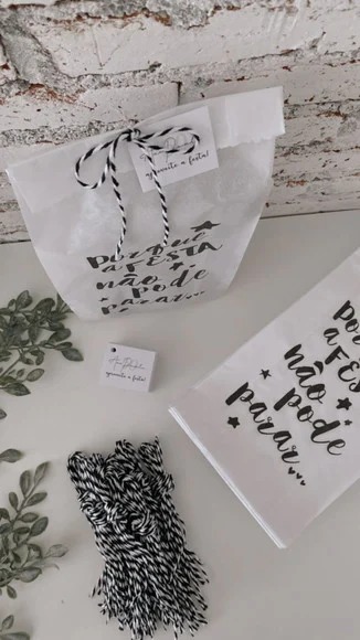Embalagem - Saquinhos Havaianas + Tags Personalizados