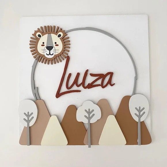 Enfeite de Porta de Maternidade 100% Personalizável - 30x30 - foto 1