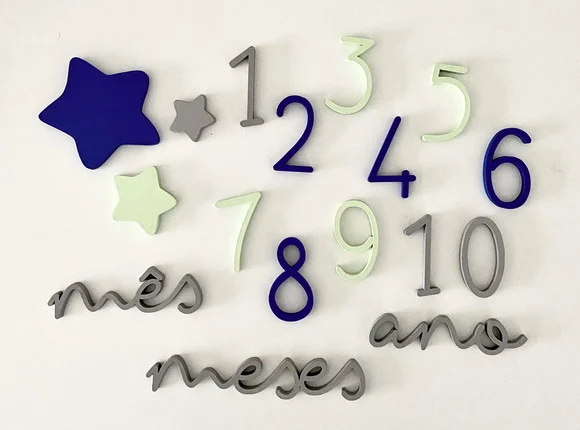 Cenário para Fotos - Instagram - Kit Mesversário - Estrela