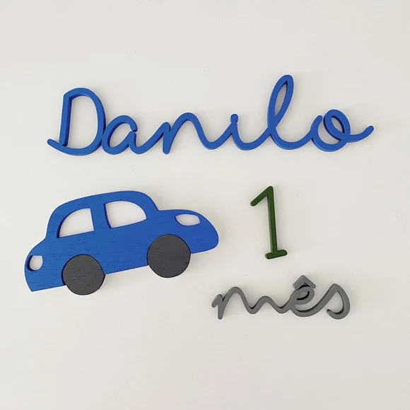 Kit Mesversário - Modelo Carrinho Azul - Menino - foto 1