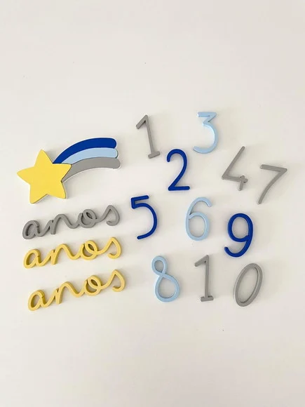 Cenário para Fotos - Kit Mesversário - Estrela Cadente