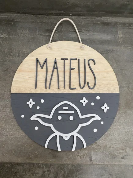 Enfeite Porta Maternidade / Decoração Nascimento / Herói - foto 1