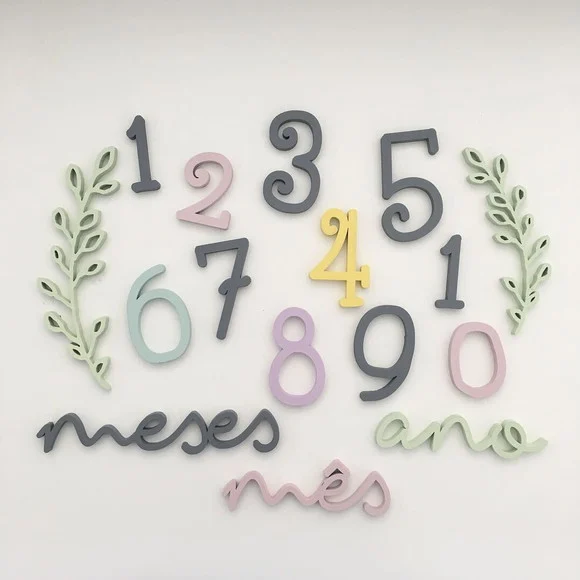 Kit Mesversário - Modelo Raminhos - Menina