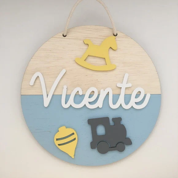 DECORAÇÃO / ENFEITE DE PORTA DE MATERNIDADE PERSONALIZADO - foto 1