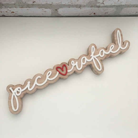 Letreiro Personalizado Duo - Enfeite De Casamento
