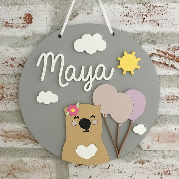 DECORAÇÃO / ENFEITE DE PORTA DE MATERNIDADE / NASCIMENTO - foto 1