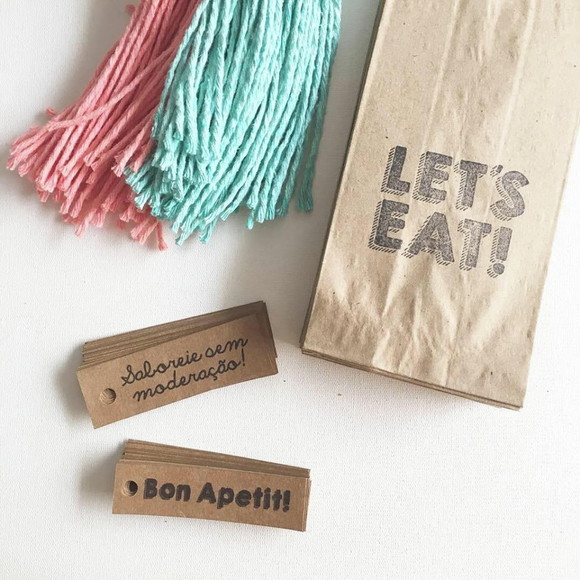 COMBO KIT COM SACOS & TAGS - PERSONALIZADOS