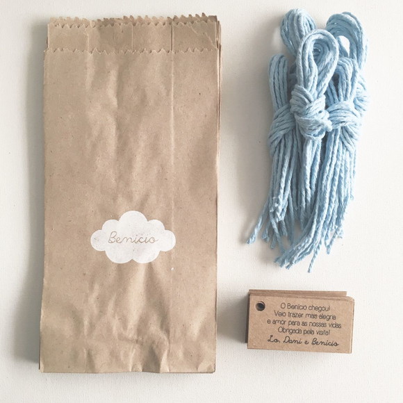 COMBO - KIT COM SACOS & TAGS - PERSONALIZADOS (frete grátis)