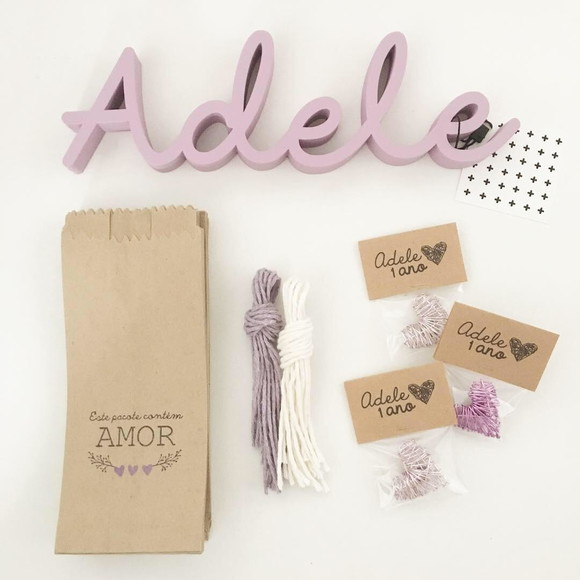KIT - Letreiro Personalizado + Lembrancinhas + Embalagem - foto 1