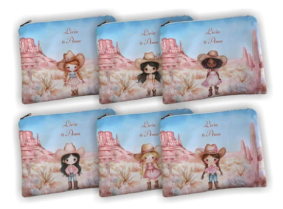 Necessaire Personalizada Cowgirl Vaqueira Boiadeira
