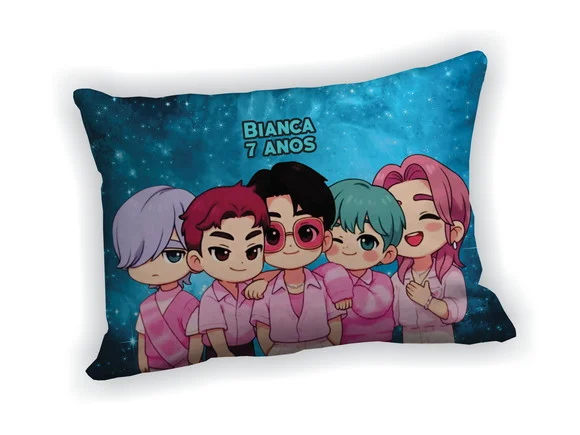 Lembrancinha Mini Almofada 18x28cm Guerreiras do K-pop - foto 1