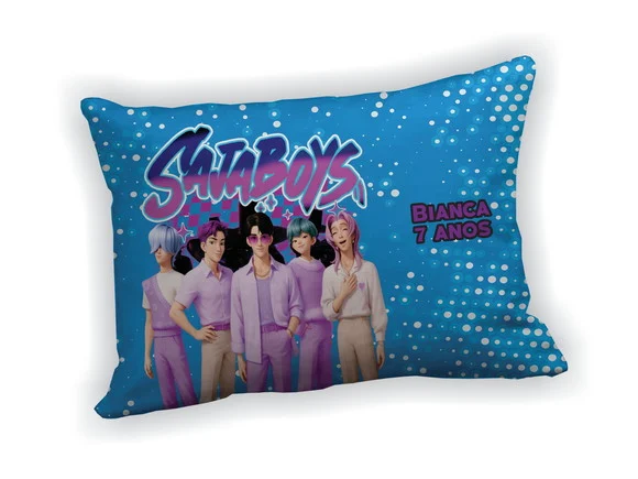 Lembrancinha Mini Almofada 18x28cm Guerreiras do K-pop - foto 1