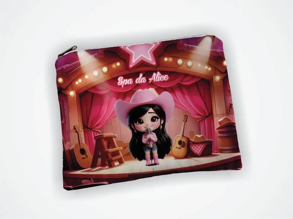 Lembrancinha Necessaire 19x13cm Aniversario Ana Castela - foto 1