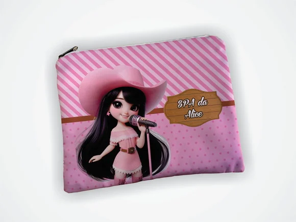 Lembrancinha Necessaire 19x13cm Aniversario Ana Castela - foto 1
