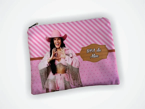 Lembrancinha Necessaire 19x13cm Aniversario Ana Castela - foto 1