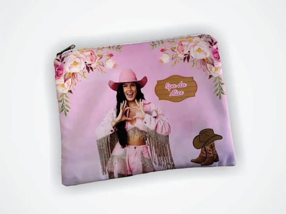 Lembrancinha Necessaire 19x13cm Aniversario Ana Castela - foto 1