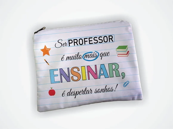 Lembrancinha Necessaire 19x13cm Dia dos Professores