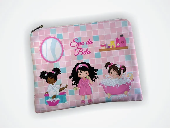 Lembrancinha Necessaire 19x13cm Meninas Festa Spa