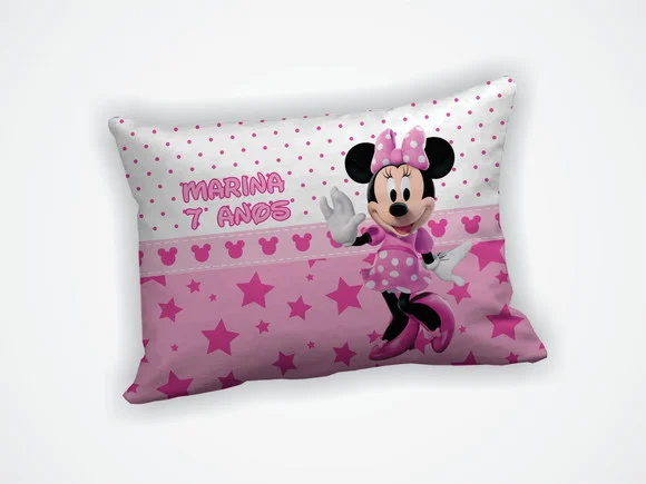 Lembrança Mini Almofada 18x28cm Personalizada Minnie - foto 1