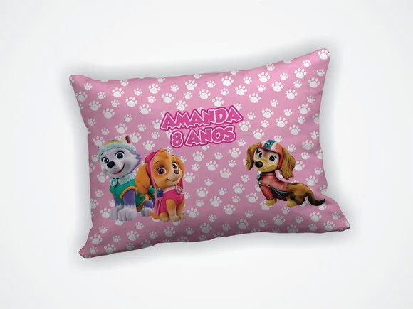 Lembrancinha Mini Almofada 18x28cm Patrulha Canina