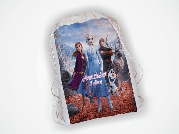 Mochila Sacola Personalizada 23x32cm Frozen - foto 1