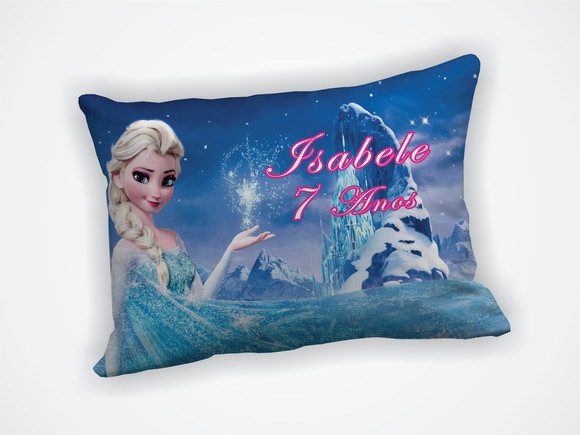 Mini Almofada 18x28cm Personalizada Frozen - foto 1