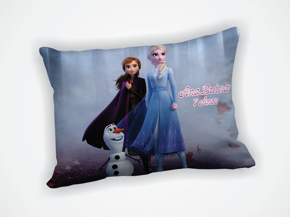 Mini Almofada 18x28cm Personalizada Frozen - foto 1