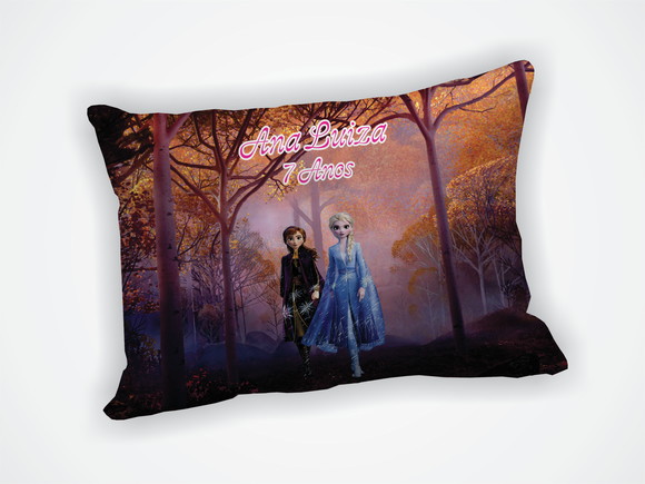 Mini Almofada 18x28cm Personalizada Frozen - foto 1