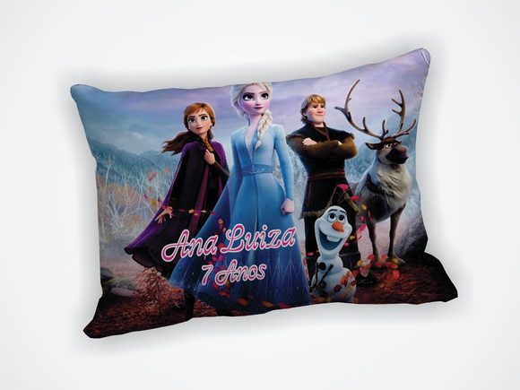 Mini Almofada 18x28cm Personalizada Frozen - foto 1