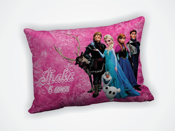 Mini Almofada 18x28cm Personalizada Frozen - foto 1