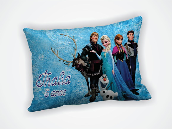 Mini Almofada 18x28cm Personalizada Frozen - foto 1