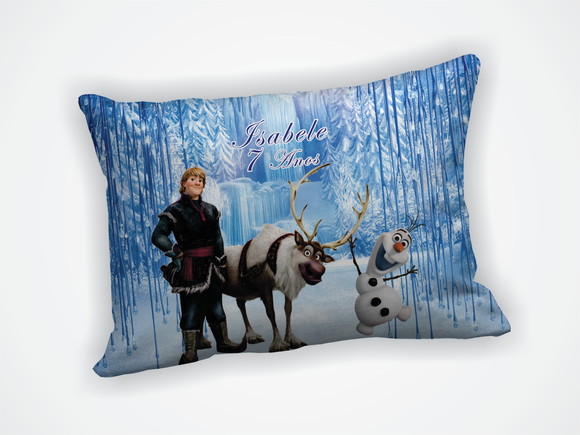 Mini Almofada 18x28cm Personalizada Frozen - foto 1