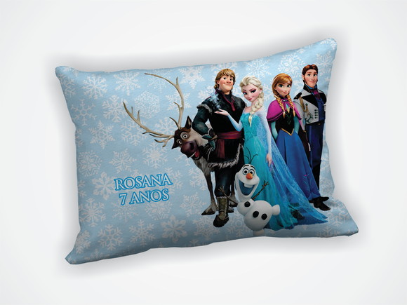 Mini Almofada 18x28cm Personalizada Frozen - foto 1