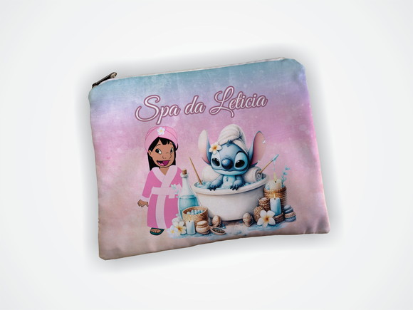 Necessaire 19x13cm Personalizada Spa Lilo e Stitch - foto 1