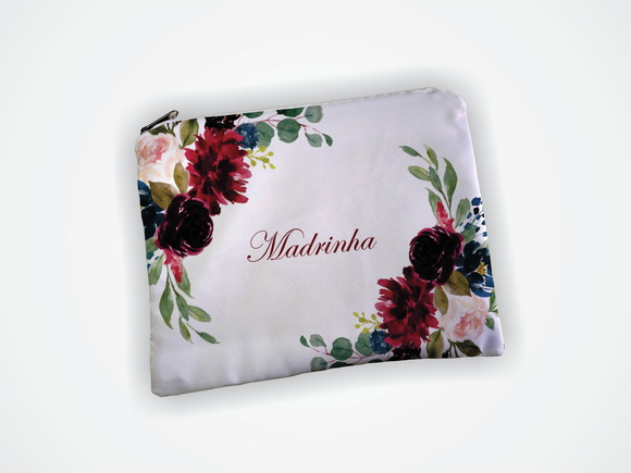 Necessaire 19x13cm Madrinha Marsala e Azul - foto 1