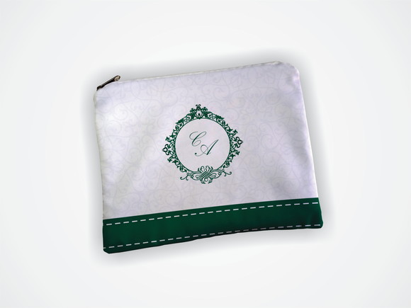 Necessaire 19x13cm Madrinha Casamento Verde - foto 1