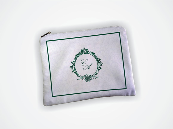 Necessaire 19x13cm Madrinha Casamento Verde - foto 1