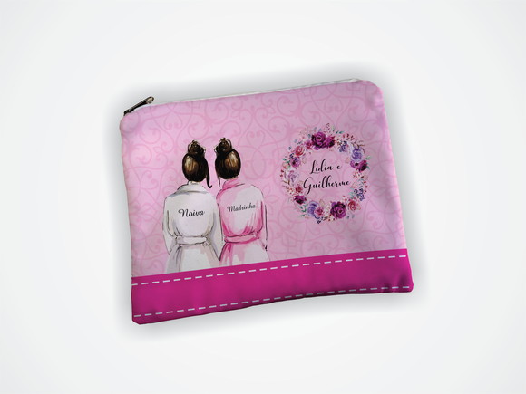 Necessaire 19x13cm Madrinha Rosa - foto 1