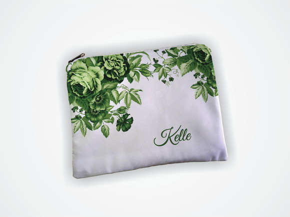 Necessaire 19x13cm Madrinha Casamento Verde - foto 1