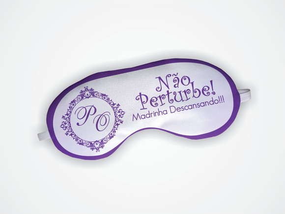 Máscara de Dormir Madrinha Casamento Lilás