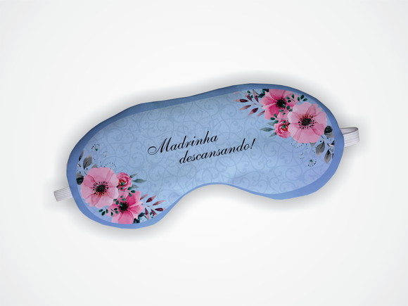 Máscara de Dormir Madrinha Casamento Azul Serenity