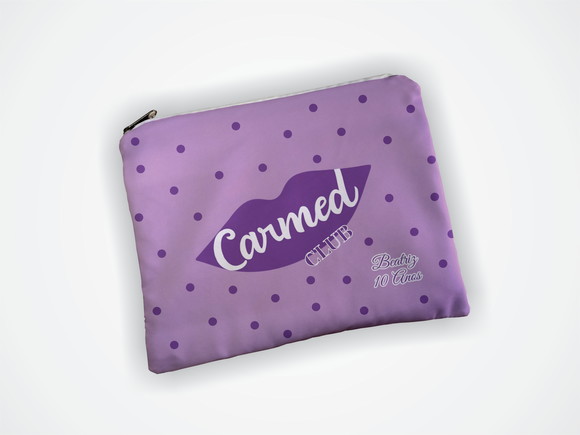 Necessaire 19x13cm Carmed Roxo