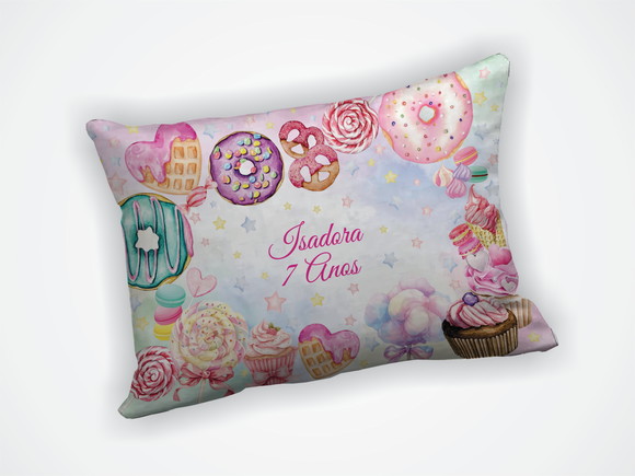 Almofada 18x28cm Personalizada Doces