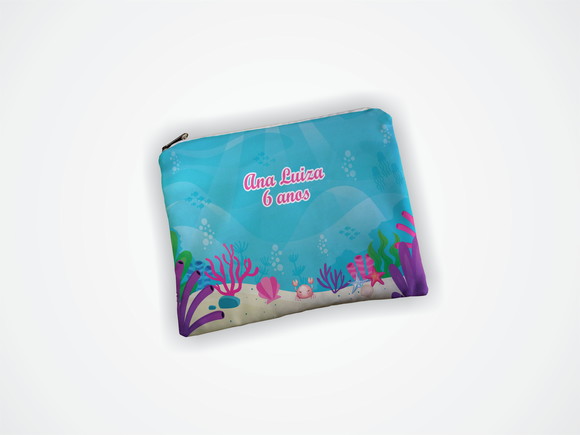 Necessaire 19x13cm Fundo do Mar