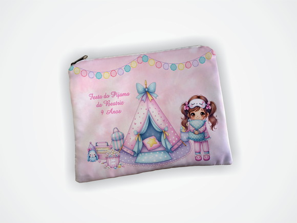 Lembrancinha Necessaire 19x13cm Personalizado Festa Pijama