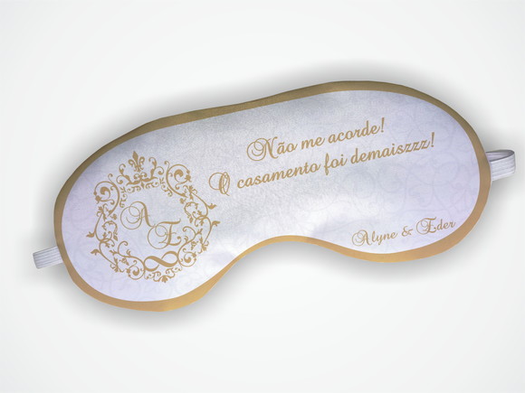 Mascara Dormir Personalizada Casamento